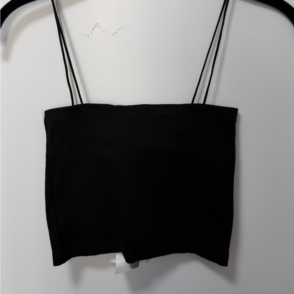 Zara Black Top with Thin Straps